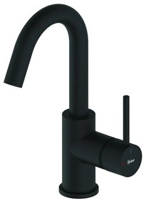 Rubinetto per lavabo a canna alta Tayrona nero in ottone HUBER P 16 cm H 26.4 cm