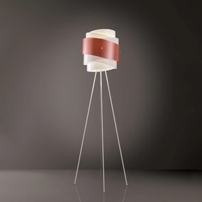Lampada Da Terra Treppiedi 1 Luce Bea In Polilux Rame D40 Made In Italy