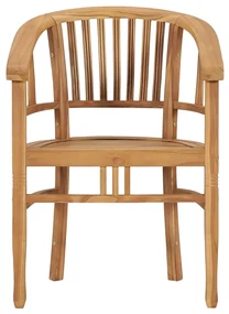 Set da pranzo da giardino 3 pz in legno massello di teak