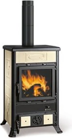 Stufa a legna Rossella Ceramica 8,8 kW Panna - La Nordica