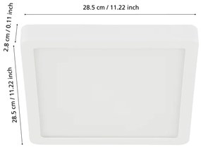 Eglo 98849 - Lampada da bagno dimmerabile a LED FUEVA-Z  LED/19,5W/230V IP44