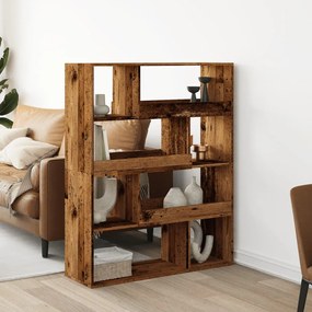 Divisorio Stanza Legno Antico 100x33x125,5 Cm İn Truciolato /