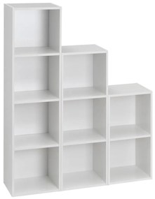 Libreria bianca 30x106x24 cm Cube – Casa Selección