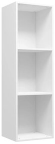 Libreria/mobile tv bianco 36x30x114 cm in legno multistrato