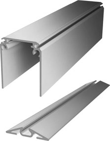Kit binario Universale grigio / argento L 500 x H 5.9 x Sp 8.1 cm