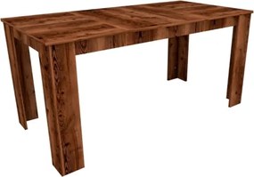 Tavolo Da Pranzo Fisso 80x160 Cm Da Cucina Effetto Legno Demis Noce