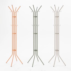 Appendiabiti verde polveroso in metallo ø 40x170 cm Jessy – Spinder Design