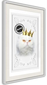 Poster  Cat Rules II  Cornice Quadri Cornice d'oro con passe-partout, Larghezza x Altezza Home decor 30x45