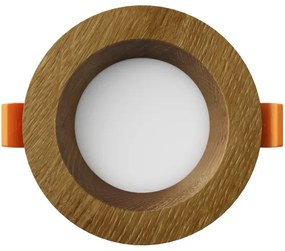 APLED - Lampada LED RONDO WOODLINE LED/3W/230V 4000K diametro 9 cm quercia legno solido