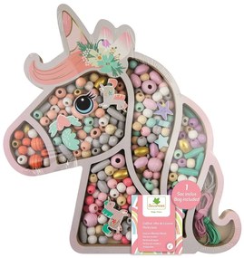 Perline di legno - Unicorno