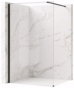 Parete doccia Rea Flexi Transparent / Black 70