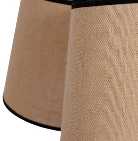 Duolla - Lampadario a sospensione con filo ROSSA 3xE27/15W/230V diametro 75 cm marrone/nero