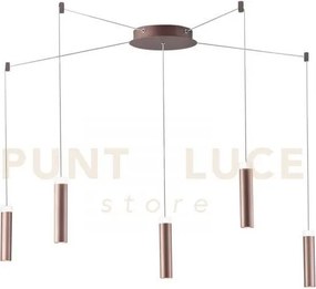 Plafoniera led candle bronzo 35w 3600lm 4000k 400x20x4cm spostabile