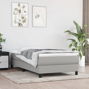 Materasso A Molle Insacchettate Grigio Chiaro 90x190x20 Cm /