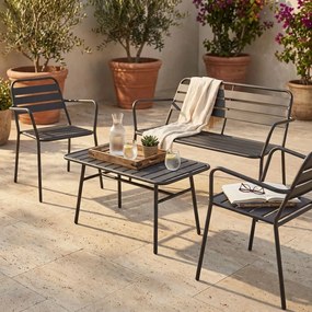 ROMANUS - salotto da giardino in acciaio