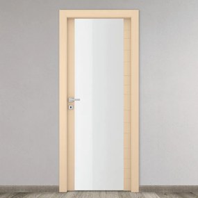 Porta battente Madera Vetrata beige L 70 x H 210 cm destra