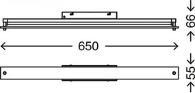 Briloner 2240-118 -Illuminazione specchio da bagno LED dimmerabile LED/8W/230V IP44