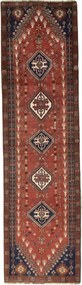 Shiraz Tappeto persiano 300 x 80 Rosso (Iran) Annodato A Mano