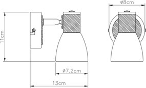 Globo 54352-1 - Faretto GYLFI 1xE14/40W/230V
