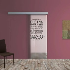 Anta per porta scorrevole Regole in vetro trasparente L 96 x H 215 cm sinistra