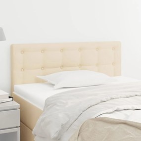 Testiera Crema 100x5x78/88 Cm İn Tessuto /
