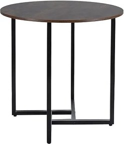 Tavolo rotondo Alto II rustico in marrone/nero - ø80/h76 cm