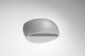 Lampada da parete in ceramica grigia Palermo - Sollux