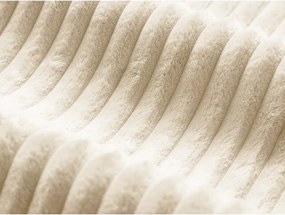 Letto matrimoniale imbottito beige con contenitore con rete inclusa 200x200 cm Martina – Micadoni