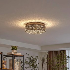 Plafoniera a LED Felias Lucande, Cromo / Argento, Camera da letto, Moderno, Plafoniera LED