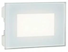 Segnapasso Da Esterno Moderno Spina Alluminio E Vetro Bianco Led 3W 4000K