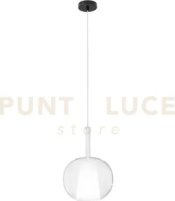 Lampadario a sospensione pirex trasparentr in vetro 1 luce attacco ...