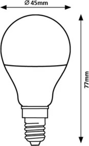 Rabalux 79066 - Lampadina LED G45 E14/5W/230V 3000K