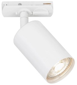 Faretto Per Binari Rail Metallo Bianco Opaco 1 Luce Gu10