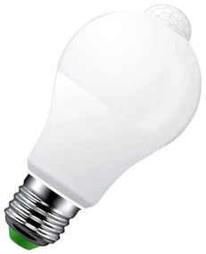 Lampada A Led E27 Con Sensore Movimento Infrarossi 7W 560 Lumen A60 6500K