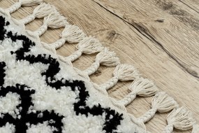Tappeto PROMO BERBER SAFI N9040 bianco / nero Frange berbero marocchino shaggy
