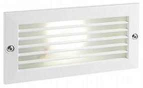 Segnapasso Esterno Incasso Chiuso Escape Alluminio E Vetro Bianco Led 10W 3000K