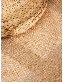 Tappeto rotondo di colore naturale in iuta reversibile e tessuto a mano ø 160 cm Jutta Gold – Hanse Home