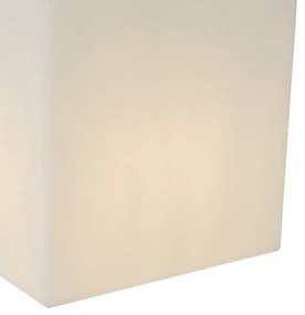 Lampada da esterno intelligente bianca quadrata 38 cm incl. LED A60 IP44 - Nura