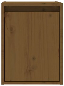 Pensile marrone miele 30x30x40 cm in legno massello di pino