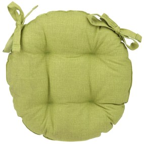 Cuscino sedia tondo verde, Basik, 38 cm