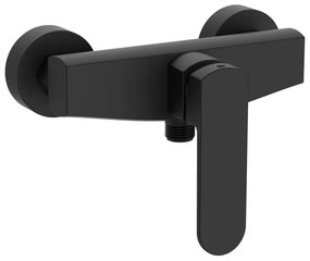 Rubinetto per doccia getto laminare cristallino monocomando Zefir nero opaco AQUASANIT