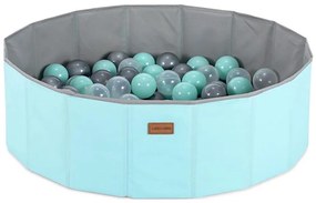Piscina secca per bambini con palline, Ø 80 cm, blu/grigio