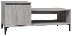 Tavolino da salotto grigio sonoma 100x50x45cm legno multistrato