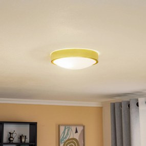 Plafoniera soffitto Jaris Lamkur, dimmerabile, Ottone / Oro, Soggiorno / Sala da pranzo, Metallo, Plafoniera