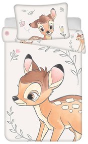 Biancheria da letto per bambini in cotone per culla 100x135 cm Bambi "Beige" – Jerry Fabrics