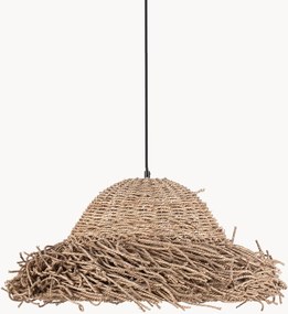 Lampada a sospensione in fibra naturale con luce regolabile Natu
