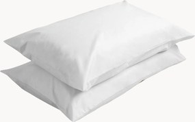 Set di 2 federe in percalle di cotone White