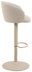Sgabello da bar beige con altezza regolabile/con braccioli (altezza della seduta 86 cm) Eleanor – Actona