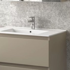 Mobile bagno sospeso 80cm con lavabo integrato e 2 cassetti TOD-80L - KAMALU