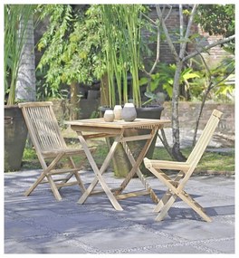 Tavolo da giardino in legno di teak, 70 x 70 cm Java - Garden Pleasure